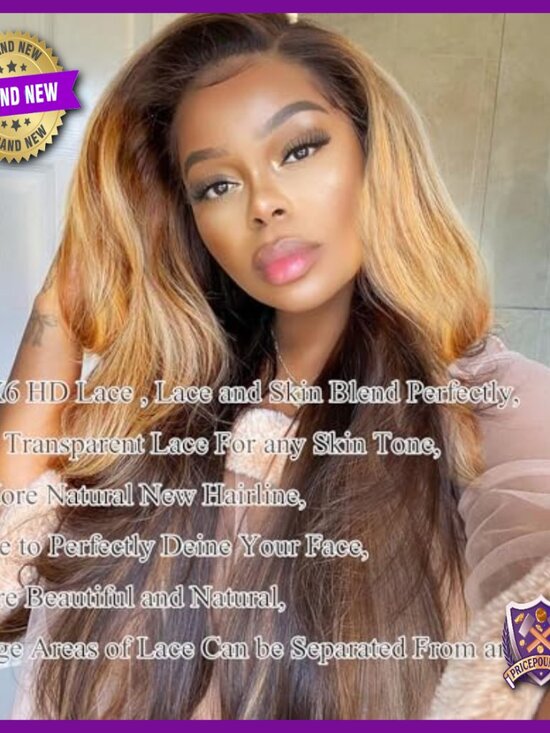 13x6 HD Lace Front Wig Human Hair 200% Density Body Wave Pre Plucked 20 Inch main image 5